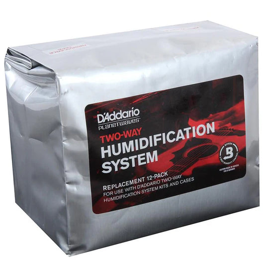 D'Addario Two Way Humidificaction Replacement Packets | 12 Packs