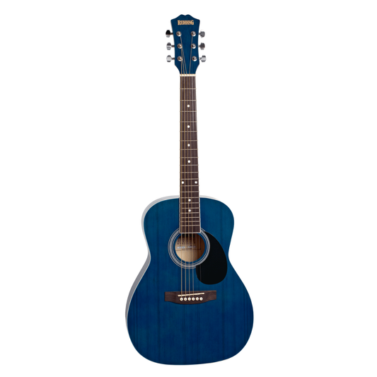 Redding RED34TBU 3/4 Size Steel String Acoustic Guitar | Transparent Blue