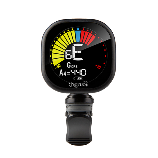 Cherub WST675B Rechargeable clip-on chromatic tuner | Black