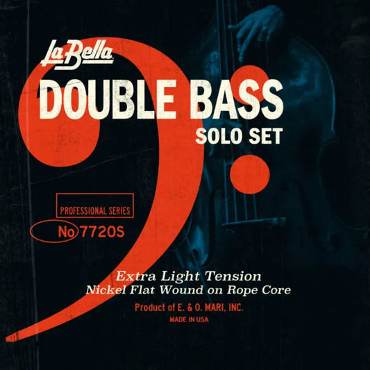 LA Bella 7720S Solo Extra Light Tension Double Bass String Set