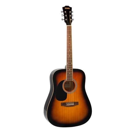 Redding RED50LHTS Dreadnought Steel String Acoustic Guitar | Tobacco Sunburst | Left Handed