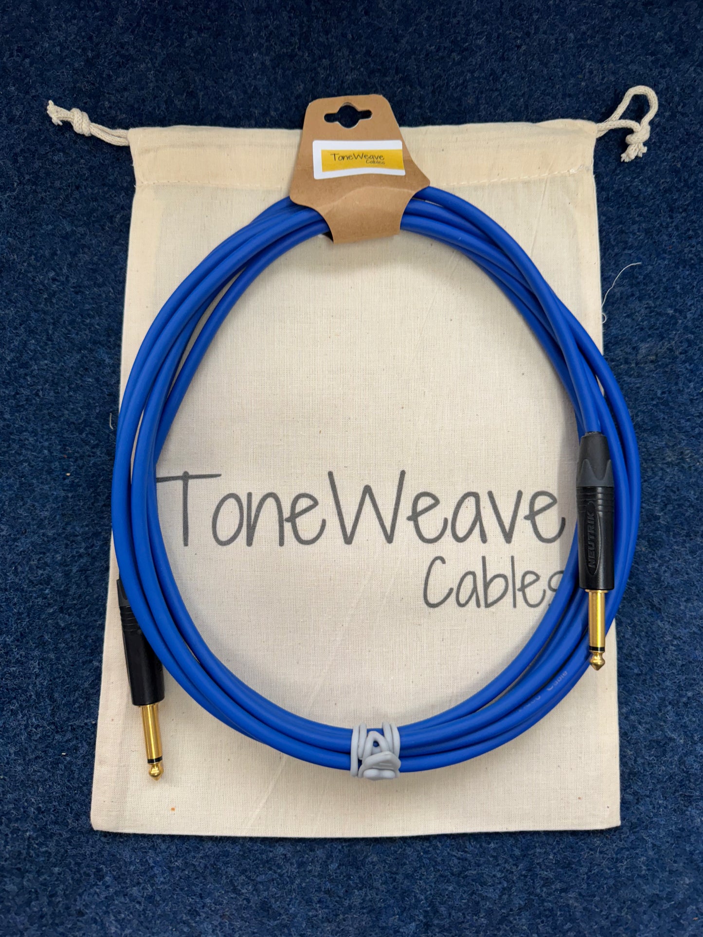 Toneweave Blue OFC/PVC Instrument Cable 12ft ST/ST
