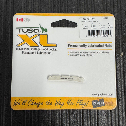 Graph Tech Tusq PQL-1214-00 Slotted 4-String Jazz Bass Nut | White