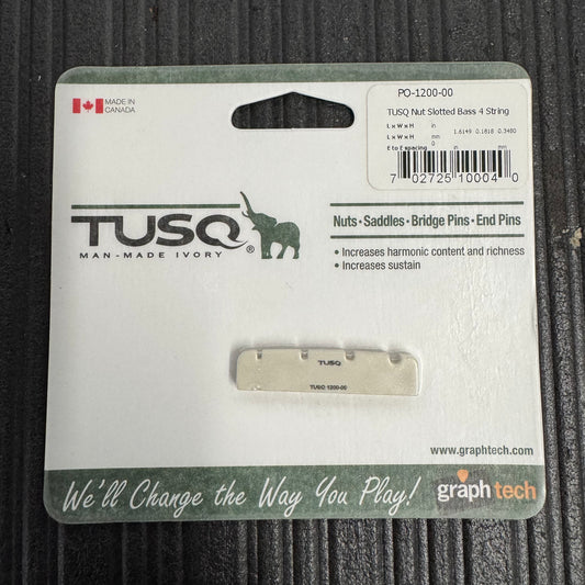 Graph Tech | Tusq PO-1200-00 Slotted 4-String Bass Guitar Nut