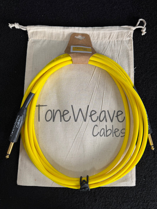 ToneWeave Yellow Weave Instrument Cable 12ft ST/ST