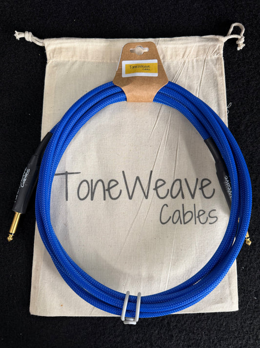 ToneWeave Blue Weave Instrument Cable 12ft ST/ST