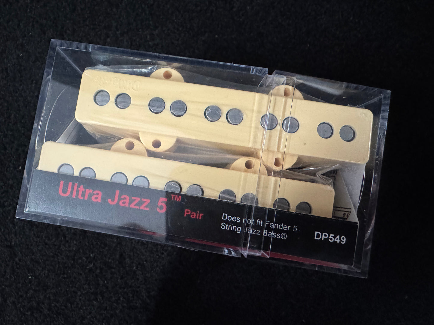 DiMarzio DP549CR Ultra Jazz 5 Bass Pickup Set | Cream Finish