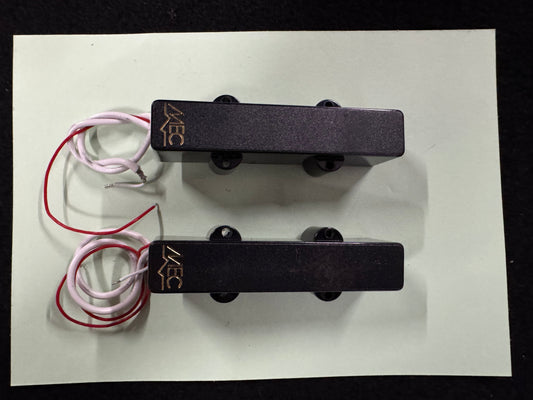 Warwick MEC Active J-Style Bass Pickup (Long), 4&5-Str, N& B set - Black (s/hand)