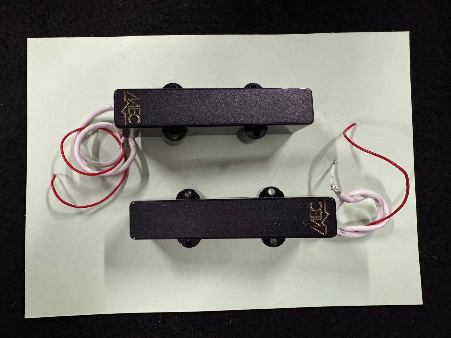 Warwick MEC Active J-Style Bass Pickup (Long), 4&5-Str, N& B set - Black (s/hand)
