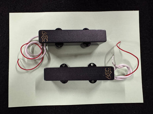 Warwick MEC Active J-Style Bass Pickup (Long), 4&5-Str, N& B set - Black (s/hand)