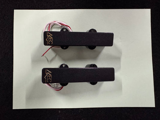 Warwick MEC Active J-Style Bass Pickup (Long), 4&5-Str, N& B set - Black (s/hand)