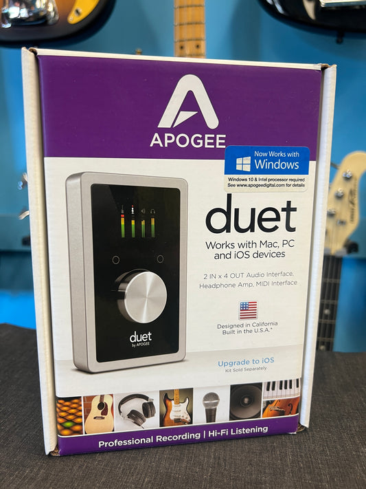 Apogee Duet 2 in 4 out Audio Interface, Headphone Amp, MIDI Interface
