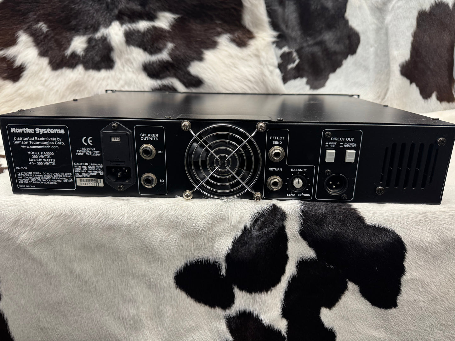 Hartke HA3500 Bass Amplifier 350w w/Flightcase