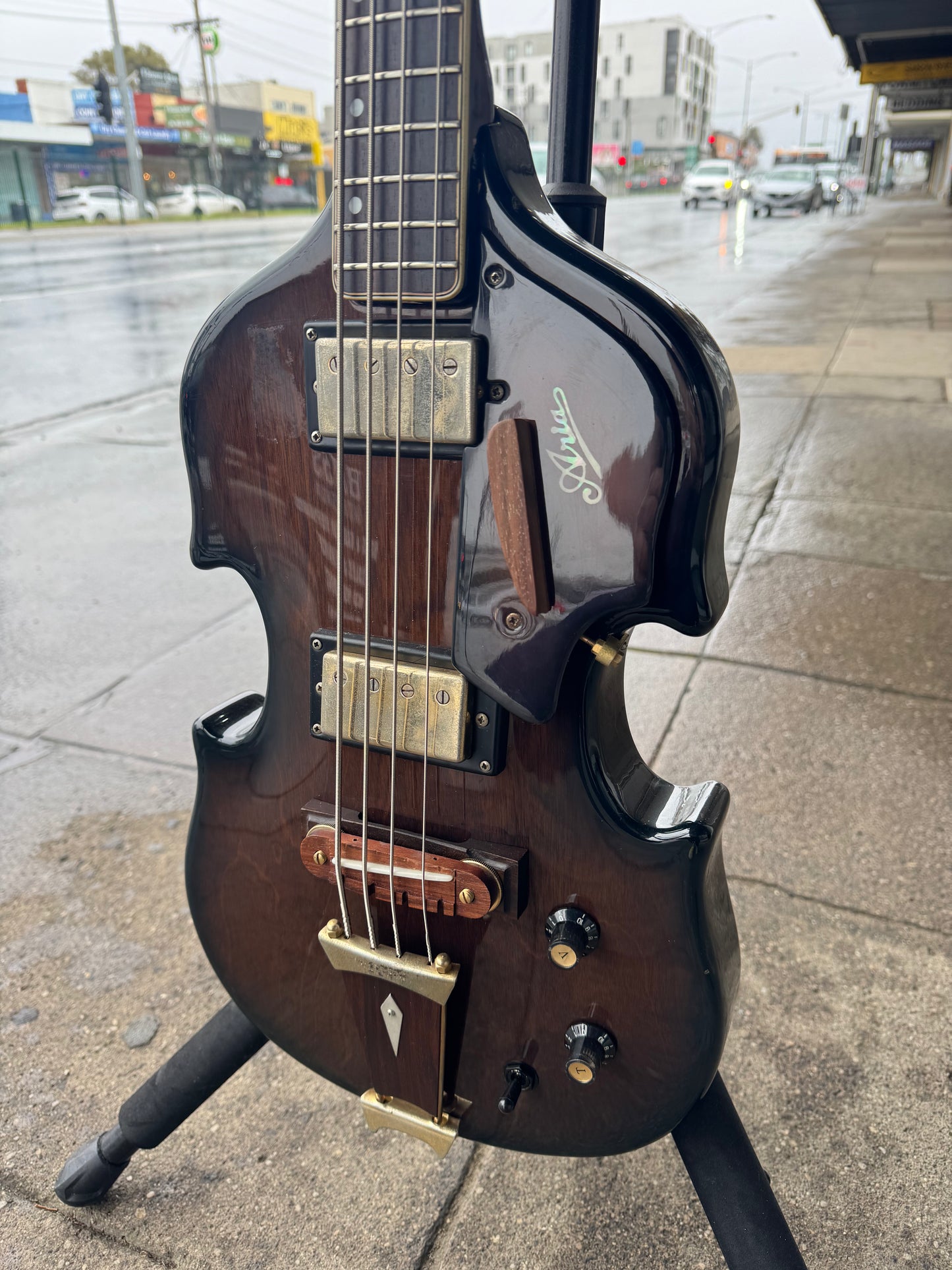Aria Scroll Violin Bass | Early 1970's