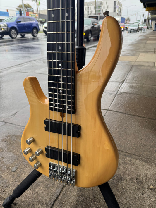 Tagima Millenium 6 Left Handed 6-String Electric Bass Guitar | Natural Gloss