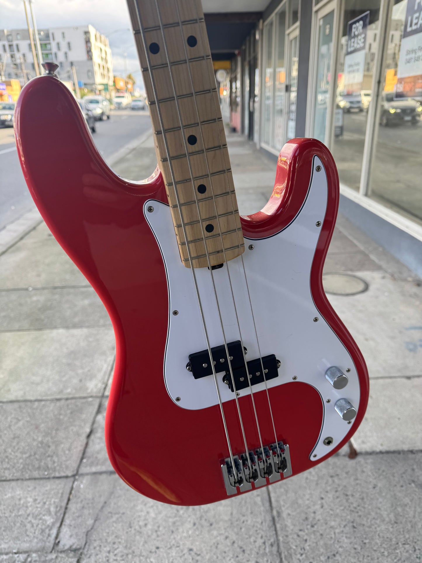 D Lakin P Bass 4-String Electric Bass | Red