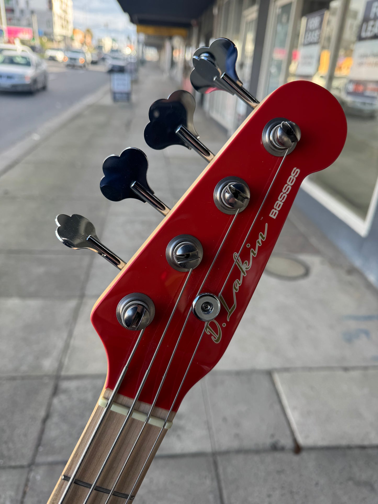 D Lakin P Bass 4-String Electric Bass | Red