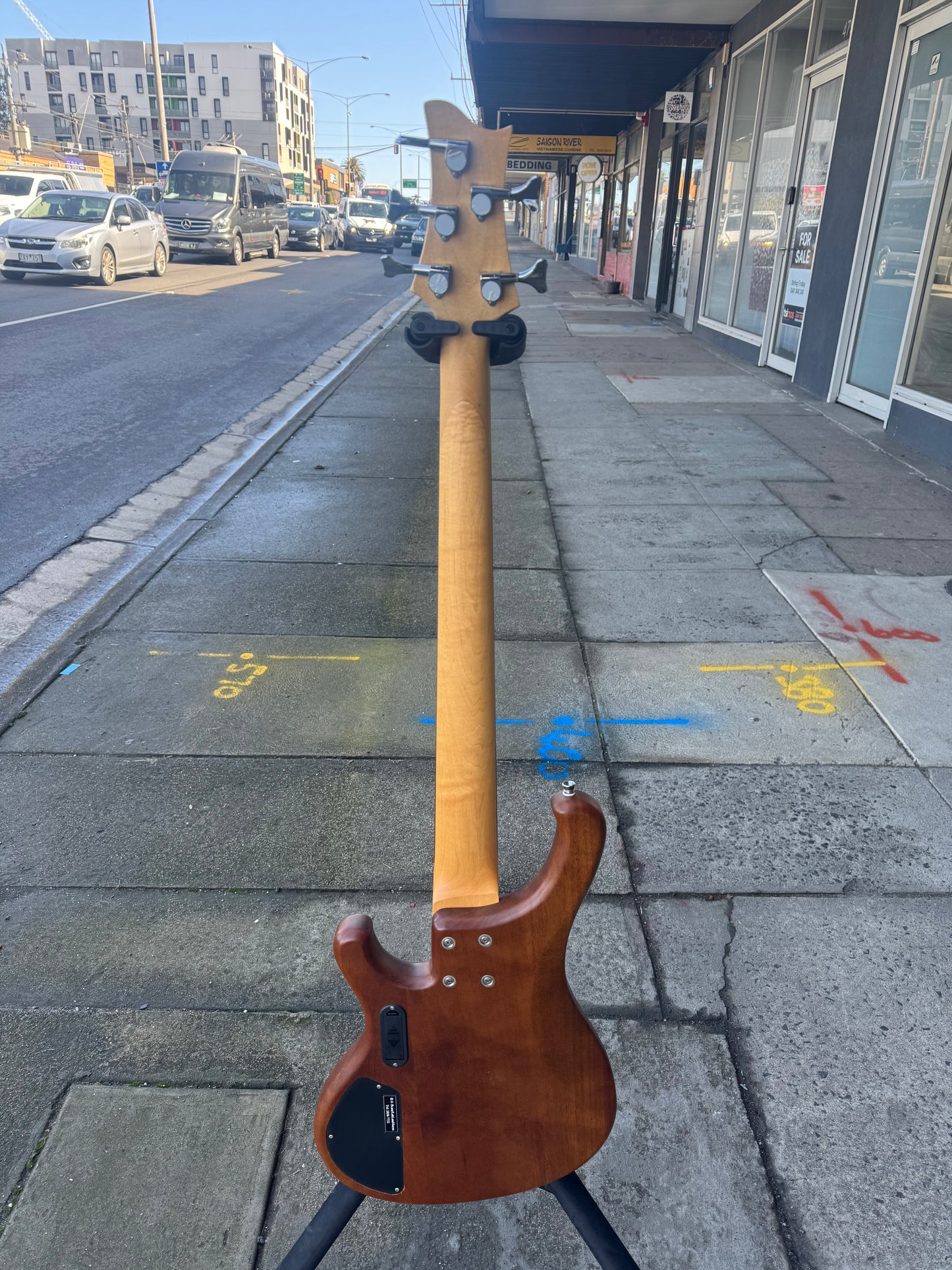 Chard 5-String Active Electric Bass guitar | Natural