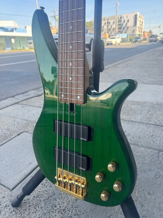 Yamaha RBX765 5-String Electric Bass | Green