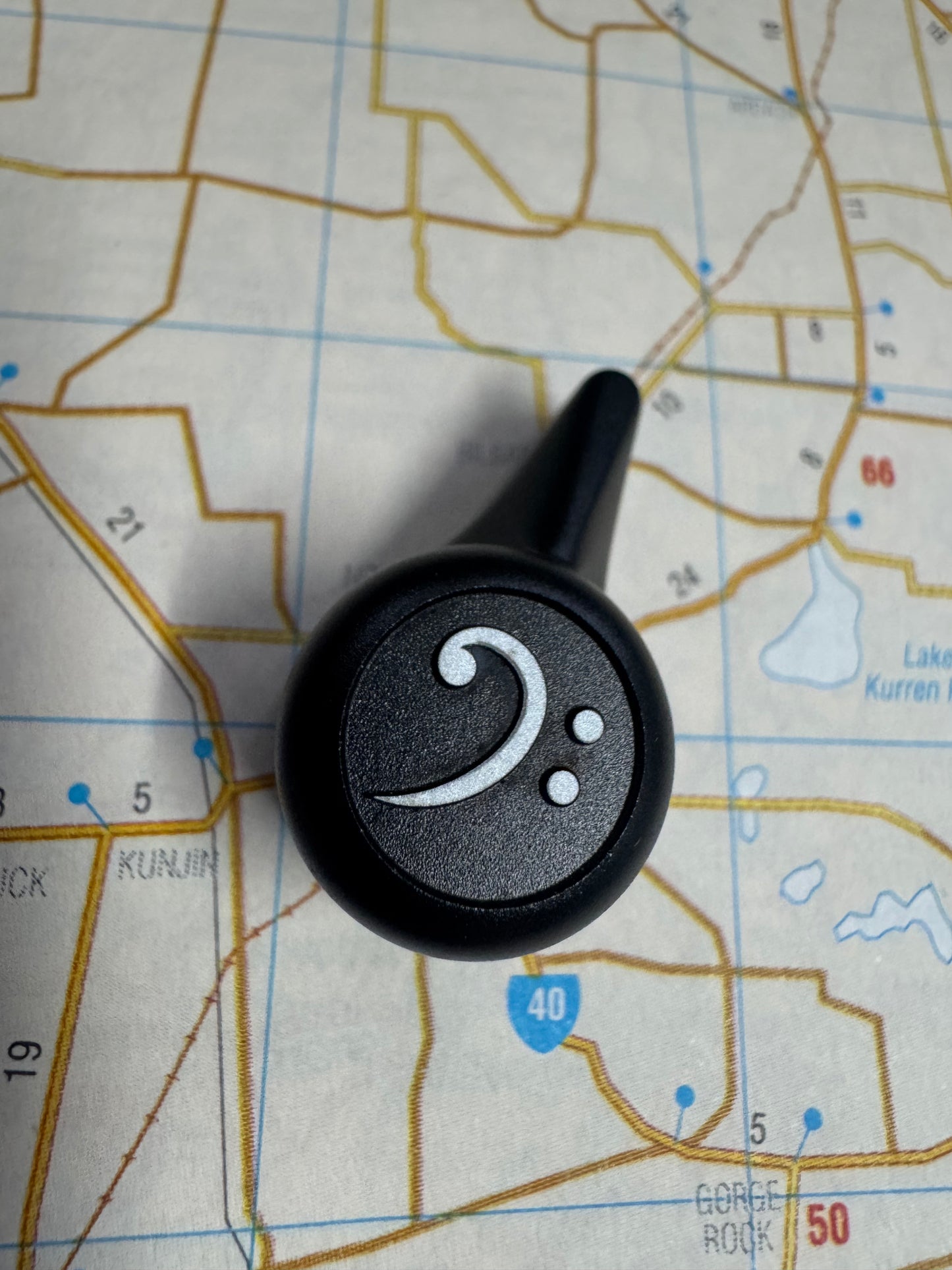 Endless Devices Simple Bass Clef Design Matte Black