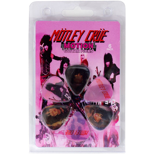 Perris "Motley Crue" 1982 Licensed Motion Guitar Picks (6-Pack)