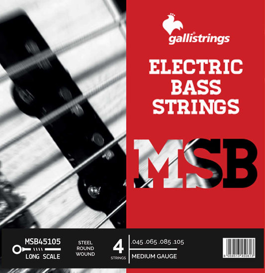 Galli MSB4510 Stainless Steel Bass String Set | 45-105