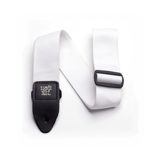 Ernie Ball Polypro Guitar Strap/Bass Strap - White