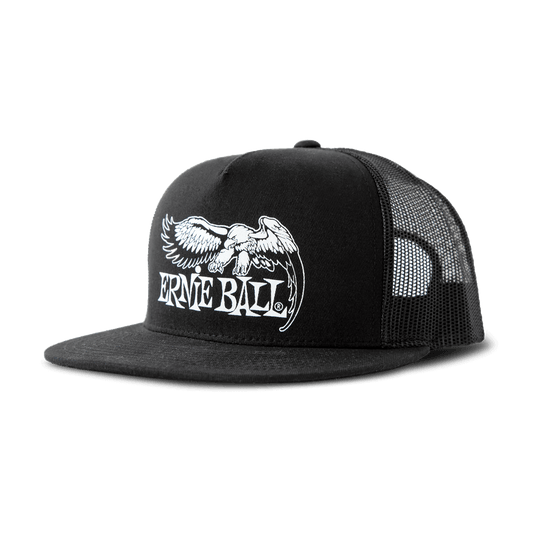 Ernie Ball Black with White Eagle Logo Hat