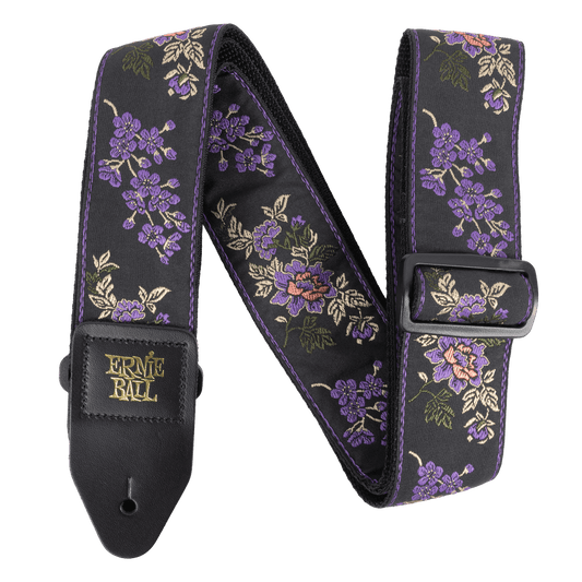 Ernie Ball Classic Jacquard Guitar Strap/Bass Strap - Lavender Blossom