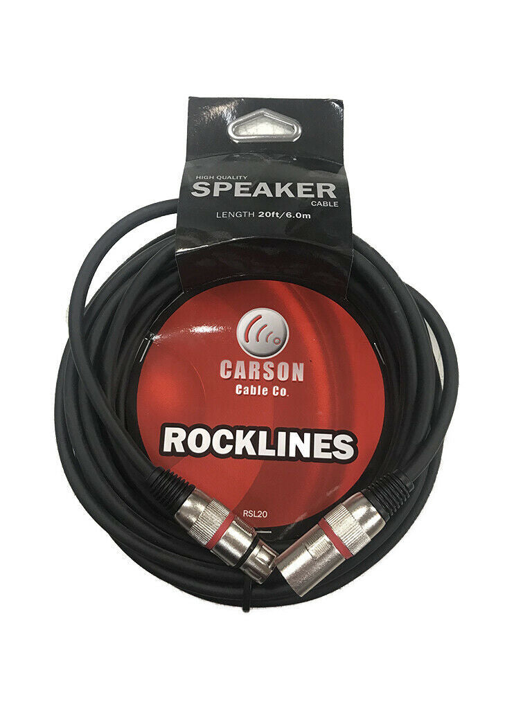 Carson Rocklines RSL20 - 20ft XLR Speaker Cable