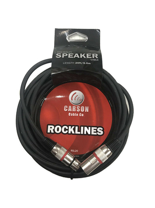 Carson Rocklines RSL20  - 20ft XLR Speaker Cable