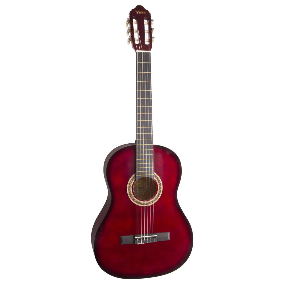 Valencia VC103RDS 100 Series 3/4 Size Classical Guitar | Red Sunburst