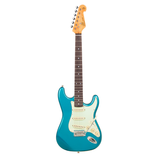 SX VES34LPB 3/4 Size Vintage Style Electric Guitar | Lake Placid Blue