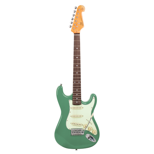 SX VES34VGN 3/4 Size Vintage Style Electric Guitar | Vintage Green