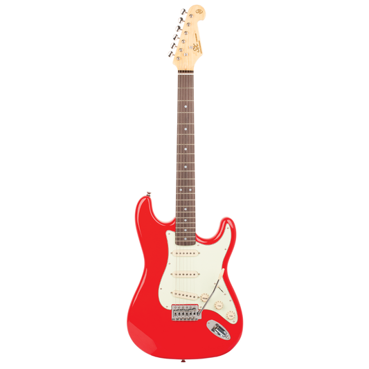 SX VES62FR Vintage Style Electric Guitar | Fiesta Red