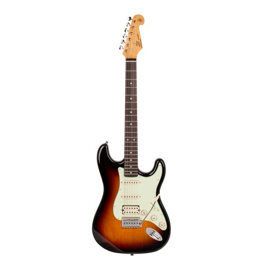 SX VES62HTS Vintage Style Electric Guitar w/Humbucker | 3 Tone Sunburst