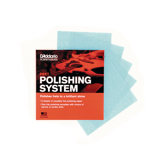 D'Addario Planet Waves Fret Polishing System 5-Pack with Polishing Templates
