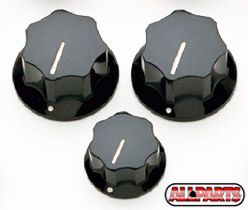 All Parts USA Jazz Bass Knobs (Set of 3)