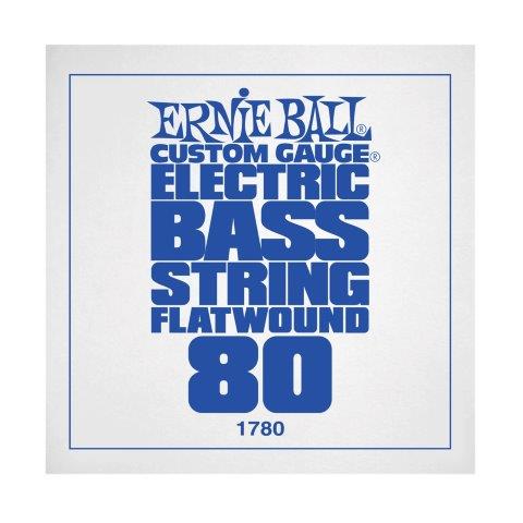 Ernie Ball P01780 Flatwound Electric Bass String .080
