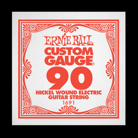 Ernie Ball P01691 Nickel Wound Roundwound Electric Bass String .090 w/Small Guitar Ball End