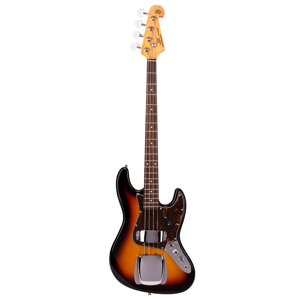 SX VTG Series Vintage J Style Bass Guitar | Tobacco Sunburst