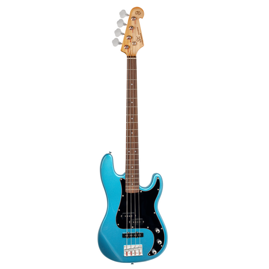 SX VTG Series Vintage PJ Style Bass Guitar | Lake Placid Blue