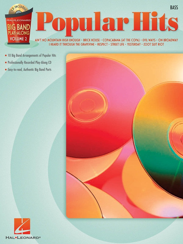 Big Band Play Along Bk 2 Pop Hits Bk/Cd Bass