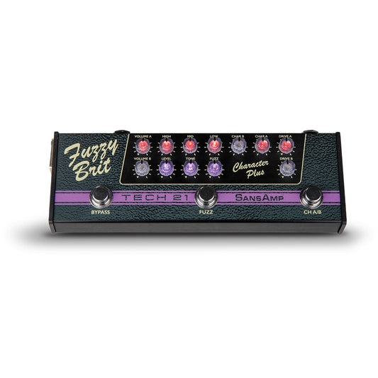 Tech 21 Sansamp Character Plus Series Fuzzy Brit Pedal
