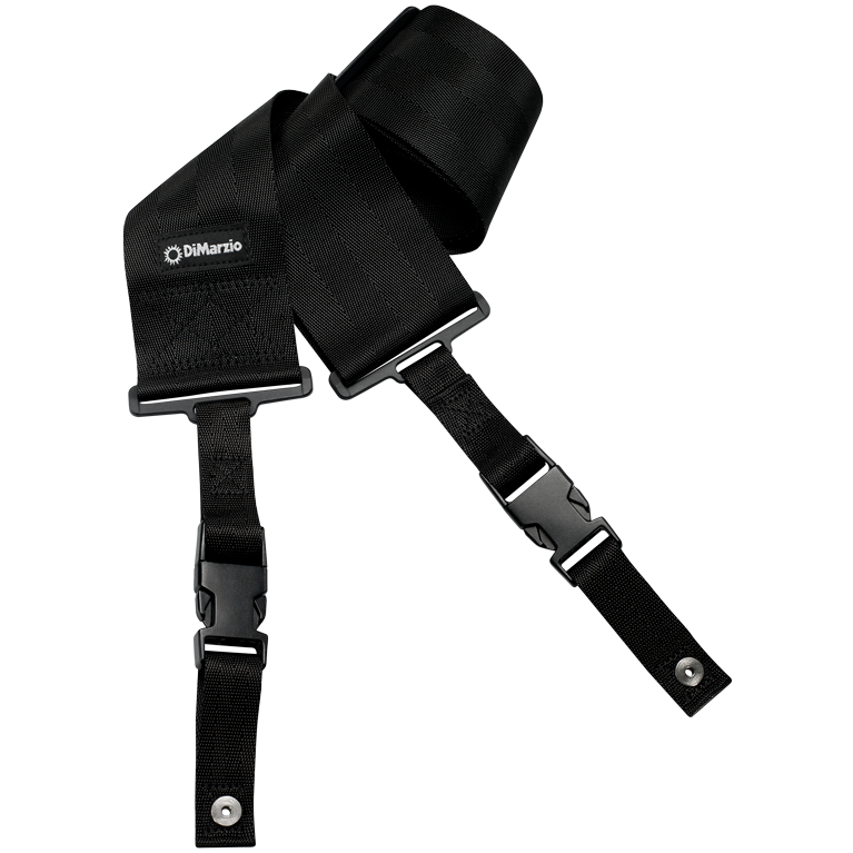 DiMarzio 3" Nylon Cliplock® Bass Strap | Black
