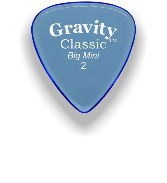Gravity Picks Classic Big Mini 2mm Polished | Blue