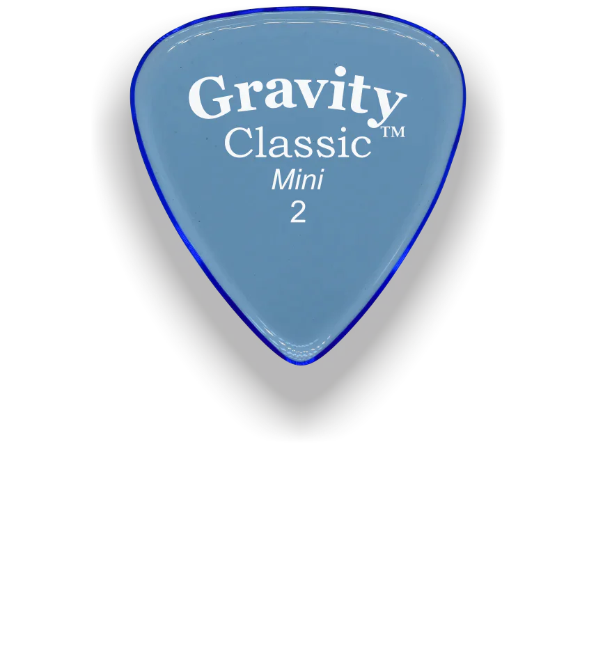 Gravity Picks Classic Mini 2mm Polished | Blue