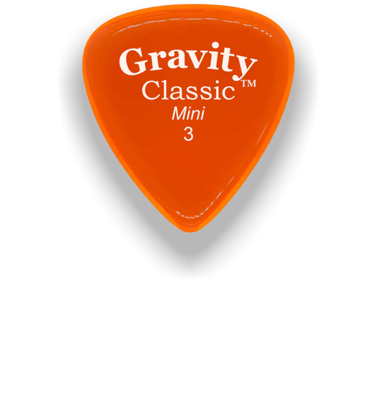 Gravity Picks Classic Mini 3mm Master Finish | Orange