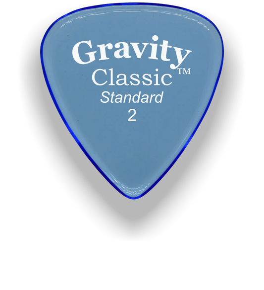 Gravity Picks Classic Standard 2mm Polished | Blue