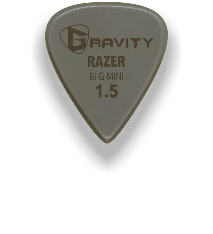 Gravity Picks Razer Gold Big Mini 1.5mm Polished | Tan